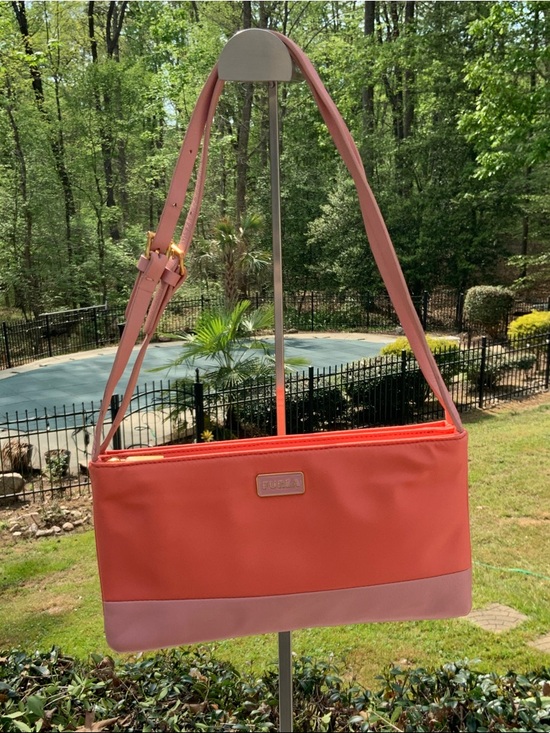 Furla Handbags - Furla Coral and Light Pink Shoulder Bag GUC